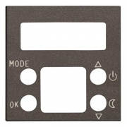 Накладка для механизма электронного терморегулятора 8140.5, 2-модульная, серия Zenit, цвет антрацит