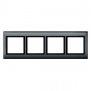 Рамка 4-ая IP44 Aquadesign Merten Антрацит