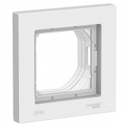 Рамка SE AtlasDesign Aqua 1 пост IP44, белый