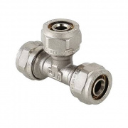 Тройник VALTEC VTm.331 - 20 (винтовой, для металлопластиковых труб)