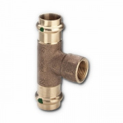 Тройник с переходом на внутреннюю резьбу Viega G3 Sanpress 2217.2 - 42 x 1/2"