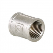 Муфта VALTEC VTr.270 - 3/4" (резьбовая, латунь никелированная)
