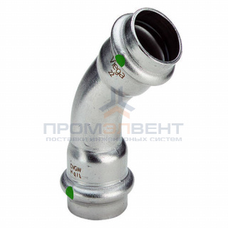 Отвод 45° Viega Sanpress Inox 2326 - 18 (нержавеющая сталь)