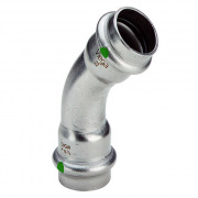 Отвод 45° Viega Sanpress Inox 2326 - 42 (нержавеющая сталь)