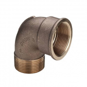 Отвод 90° Viega 3092 - 1/2" (НР/ВР, резьбовой, бронза без покрытия)