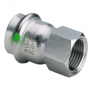 Переход на внутреннюю резьбу Viega Sanpress Inox 2312 - 22 x 1" (нержавеющая сталь)