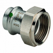 Переход на накидную гайку Viega Sanpress Inox 2363 - 28 x 1"1/4 (нержавеющая сталь)