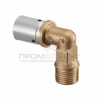 Переход на наружную резьбу угловой Oventrop Cofit P - 40x3.5 x 1"1/4 (прессовой, латунь)
