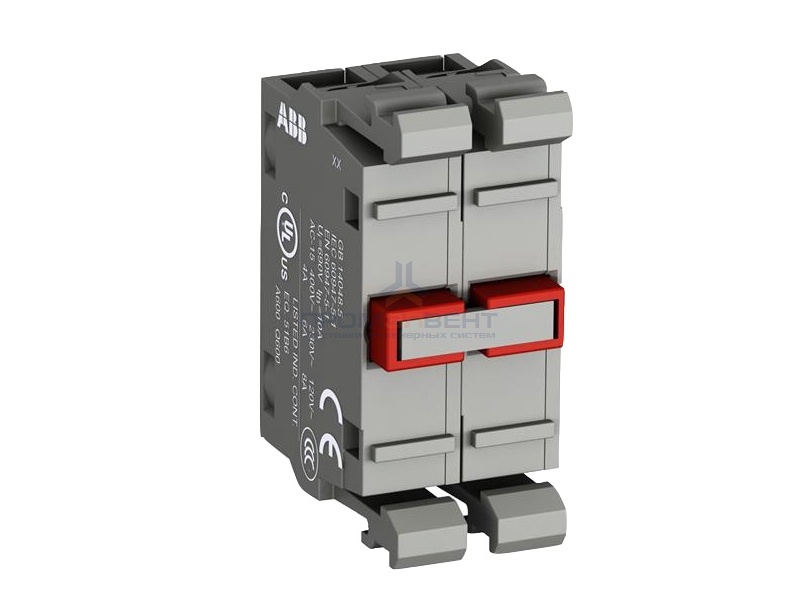 Контактный блок ABB MCB-20 фронтального монтажа 2НО